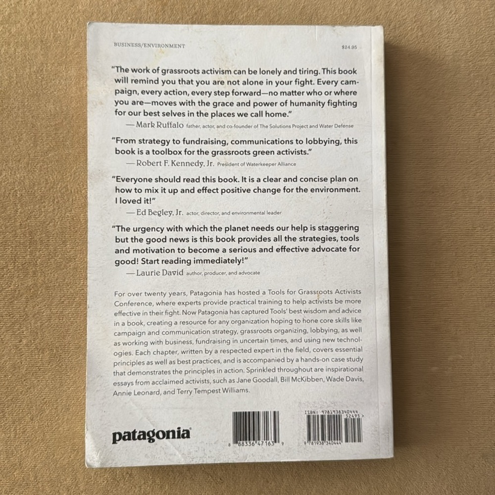 Patagonia Tools for grassroots activists